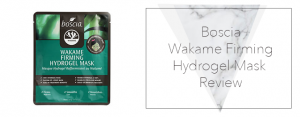 Boscia – Wakame Firming Hydrogel Mask Review